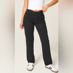 Hollister Charcoal Denim Straight Leg Jeans